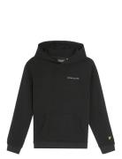 Lyle & Scott Script Embroidered Hoodie Svart