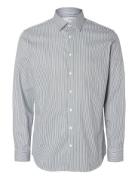 Selected Slhslim-Performance Shirt Ls Noos Blå