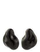Pilgrim Lian Earrings Silver-Plated/Black Svart