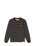 Mads Nørgaard Cotton Jersey Stripe Carlito Tee Ls Brun