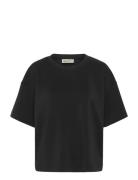 My Essential Wardrobe Hellemw Emb Boxy Tee Svart