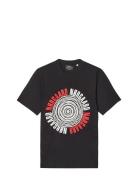 Mads Nørgaard Cotton Jersey Spiral Frode Tee Svart