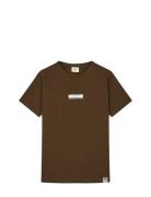Mads Nørgaard Printed Logo Thorlino Tee Brun
