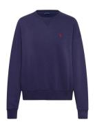 Polo Ralph Lauren Cotton-Blend Fleece Crewneck Marinblå