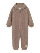 MINI A TURE Matadel Teddyfleece Jumpsuit. Grs Brun