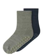 Name It Nmmwak Wo/Bl 2P Sock W/Non Skid Multi/patterned