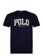 Polo Ralph Lauren Custom Slim Fit Logo Jersey T-Shirt Marinblå