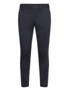 Mango Prato Cropped Tapered Chino Trousers Marinblå