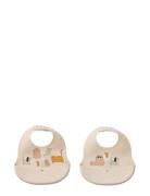 Liewood Ember Printed Bib 2-Pack Beige