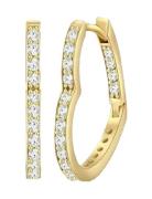 SNÖ Of Sweden Lovely Oval Crystal Ear Guld