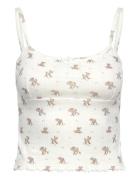 Gina Tricot Pointelle Singlet Kräm