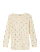 Lil'Atelier Nmfnalu Wo/Mo Ls Slim Top Lil Kräm