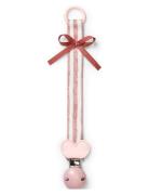Elodie Details Pacifier Clip Wood - Candy Stripes Rosa