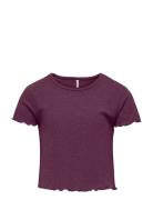 Kids Only Kognella S/S O-Neck Top Noos Jrs Lila