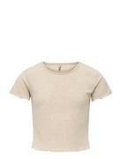 Kids Only Kognella S/S O-Neck Top Noos Jrs Beige