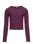 Kids Only Kognella L/S O-Neck Top Jrs Noos Lila
