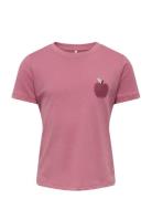 Kids Only Kmgcandy Life S/S Printed Tee Jrs Noos Rosa