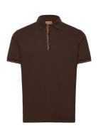 Mos Mosh Gallery Mmgharvey Polo Ss Tee Brun
