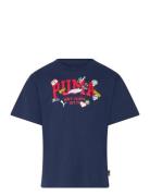 PUMA Basketball Hooperhotline Tee B Marinblå