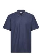 J. Lindeberg Devon Jacquard Polo Marinblå
