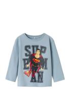 Name It Nmmjunes Superman Nreg Ls Top Wab Blå