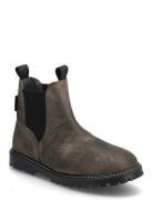 ANGULUS Booties - Flat - With Elastic Khaki Green
