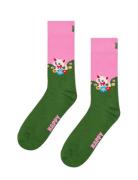 Happy Socks Kitten And Flowers Sock Grön