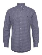 Polo Ralph Lauren Custom Fit Gingham Stretch Poplin Shirt Marinblå