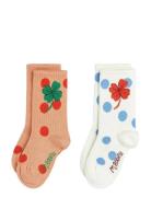 Mini Rodini Clover 2-Pack Socks Multi/patterned