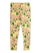 Mini Rodini Alpine Flowers Aop Leggings Gul