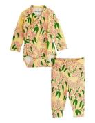Mini Rodini Alpine Flowers Aop Baby Set Multi/patterned