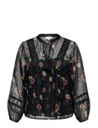 ONLY Carmakoma Cartessa Eliza Ls Top Wvn Svart