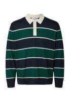 Selected Slhtray Ls Knit Merino Relaxed Polo Grön