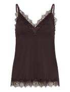 Rosemunde Rwbillie Sl Lace Strap Top Brun