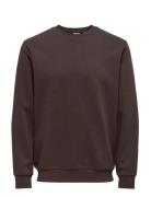 ONLY & SONS Onsceres Crew Neck Noos Brun