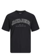 Jack & J S Jjecaleb Varsity Tee Ss O-Neck Noos Mni Svart