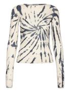 Weekday Long Sleeve Boatneck Top Kräm