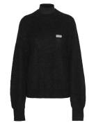 ROTATE Birger Christensen Light Knit Logo Sweater Svart