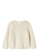 Lil'Atelier Nmngable Ls Loose Knit Lil Kräm