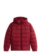 Tommy Hilfiger Mid Weight Hooded Jacket Röd