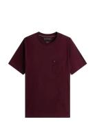 Tommy Hilfiger Essential Solid Pocket Tee Burgundy