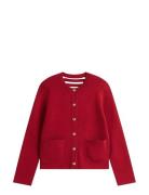 Tommy Hilfiger Co Jersey Reversible Ls Cardi Röd