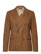 Polo Ralph Lauren Double-Breasted Herringb Blazer Brun
