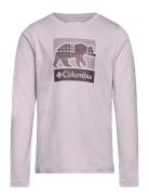 Columbia Sportswear Hazeldel Hill Ls Graphic Tee Rosa