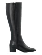 Bianco Biacarol Chelsea Knee High Boot Smooth Leather Svart
