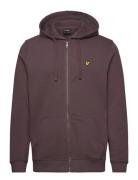 Lyle & Scott Zip Through Hoodie Brun