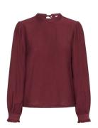 Kaffe Karea Solid Blouse Burgundy