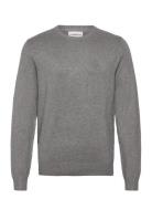 Lindbergh Ecovero L/S O-Neck Knit Grå