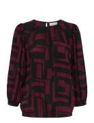 Kaffe Kalorina Amber Blouse Röd