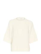 Kaffe Kaemilie Cropped Knit Pullover Vit